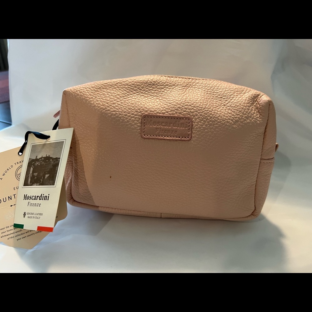 MOSCARDINI cosmetic top zip bag